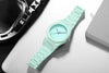 Lightweight Polycarbonate case high tech black men's watch classic simple silicone strap men's quartz watch fashion style clock