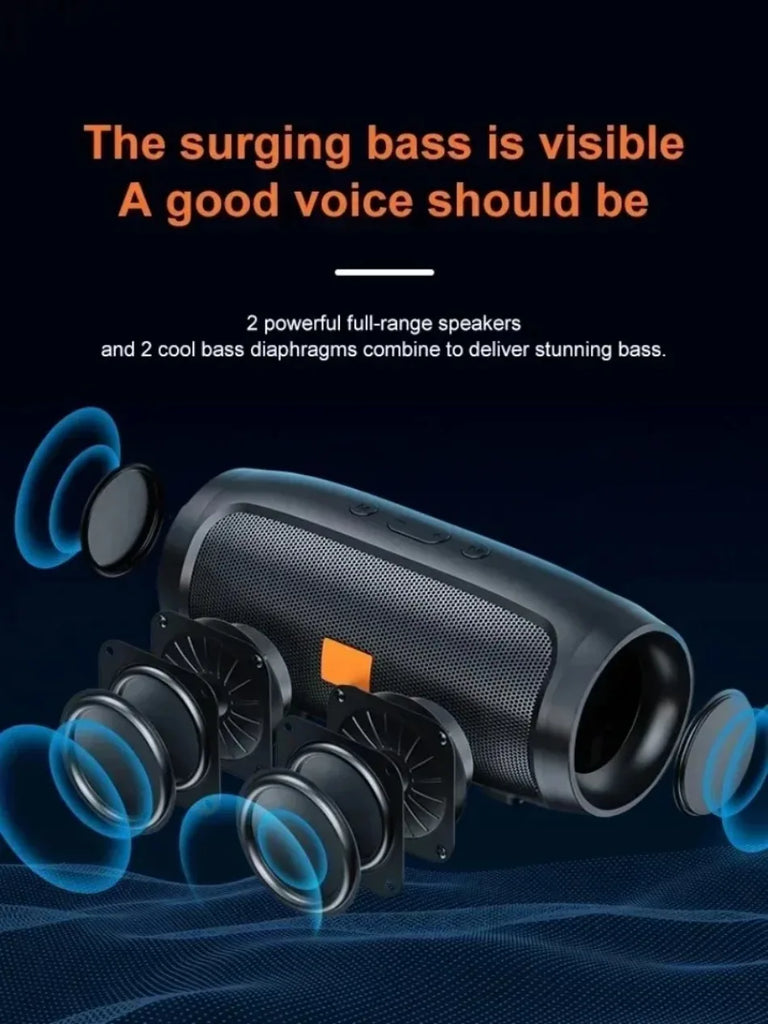 Lenovo Bluetooth Speaker Dual Speaker Stereo TF USB Playback FM Voice Broadcasting Subwoofer Outdoor Wireless Portable Speakers
