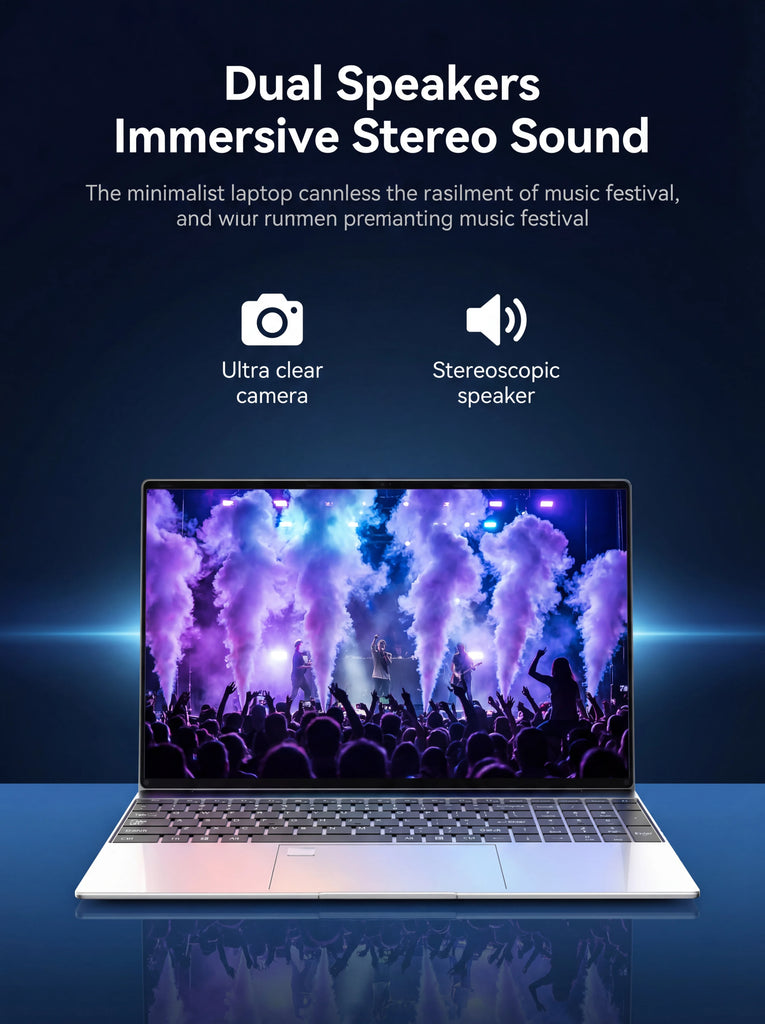 2026 New Core i9 9880H Windows 11 Pro Laptop 32GB RAM 2TB SSD for Gaming Office Studio High-Speed Notebook 5000mAh