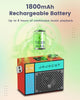 Portable Bluetooth Speaker Rechargeable Wireless Speaker with Deep Bass Support TF Card USB Drive Home Decor for Party Outdoor
