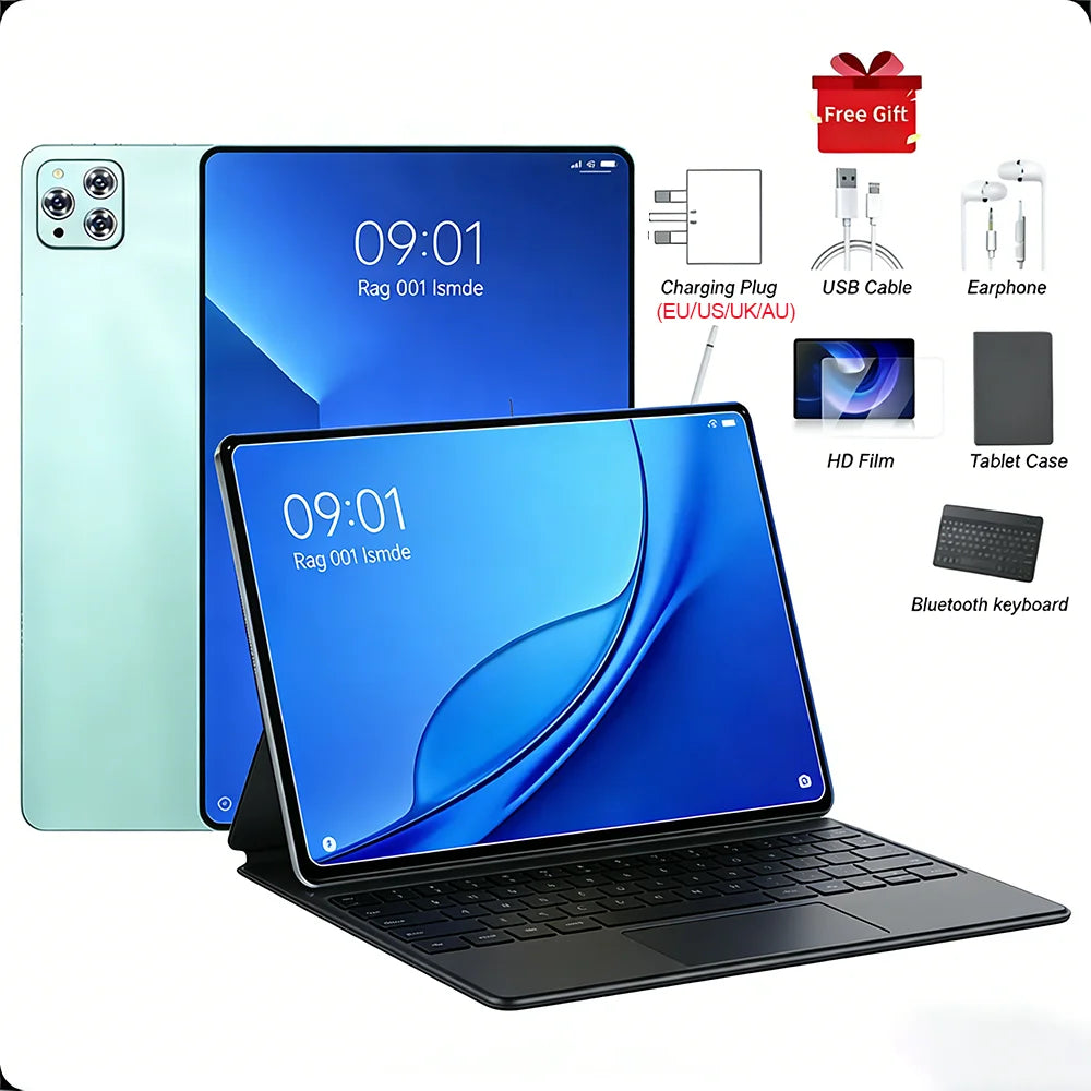 2026 12inch IPad Air Pro 5G Tablet PC 20000mAh Snapdragon 8Gen3 Android 16 24GB 2TB 5G Dual SIM GPS WIFI Network Original Tablet