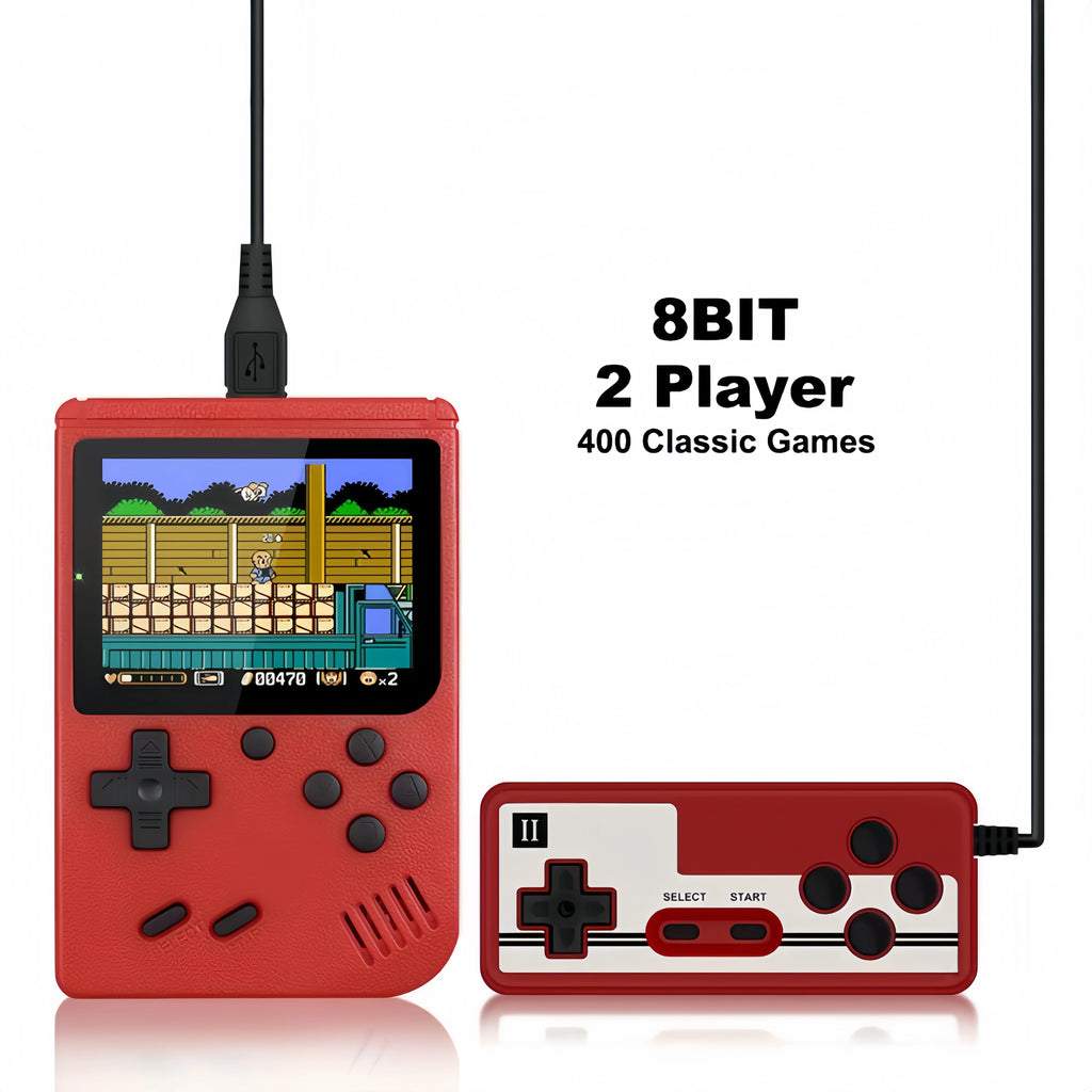 3.0 Inch Retro Game Console with 400 Built-in Games, Portable Handheld Mini Gaming Device, Christmas Gift for Kids & Adults