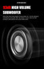 Bluetooth Speaker Wireless LoudSound Subwoofer Outdoor Portable Heavy Bass Fabric Speaker TWS Stereo RGB Ambient Light Speakers