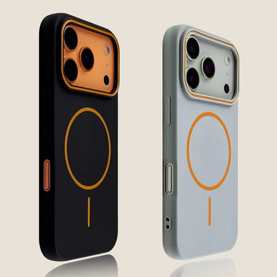 Luxury Magnetic Matte Soft Phone Case For iPhone 17 Pro Max Air 16E 15 14 13 12 11 17 shockproof magsafe Wireless Charging Cover