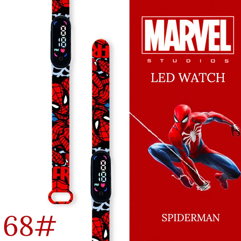 New Spiderman Kid's Watches Men Sport Wristband Bracelet Waterproof Children Digital Watch Boys LED Clock relogio montre