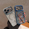 Luxury Transparent for Magsafe Case for IPhone 17 Pro Max 17Air 16 15 14 13 12 11 Pro Max Plating Camera Shockproof Cover