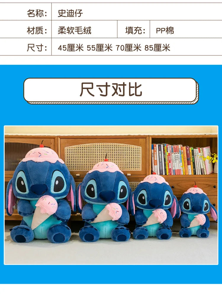 23/45cm Giant Stitch Plush Toy Girl Sleep Pillow Large Plushies Cloth Doll Children's Birthday Gift